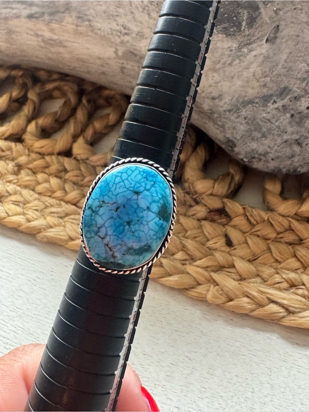 🤩TURQUOISE GEMSTONE RING - Picture 6 of 7
